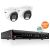 4CH IP CCTV Base Kit 1TB 4 Camera x ND Eyeballs (White)