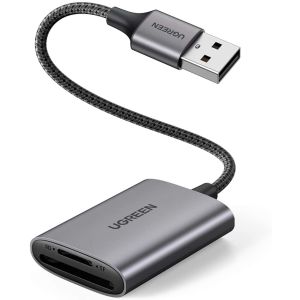 SD Card Reader USB 3.0 to SD/TF 2-IN-1 Card Adapter Dual Slots Support SDHC, SDXC, MMC Micro - UGREEN - SDCR3